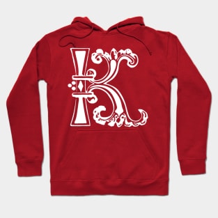 letter k vintage Hoodie